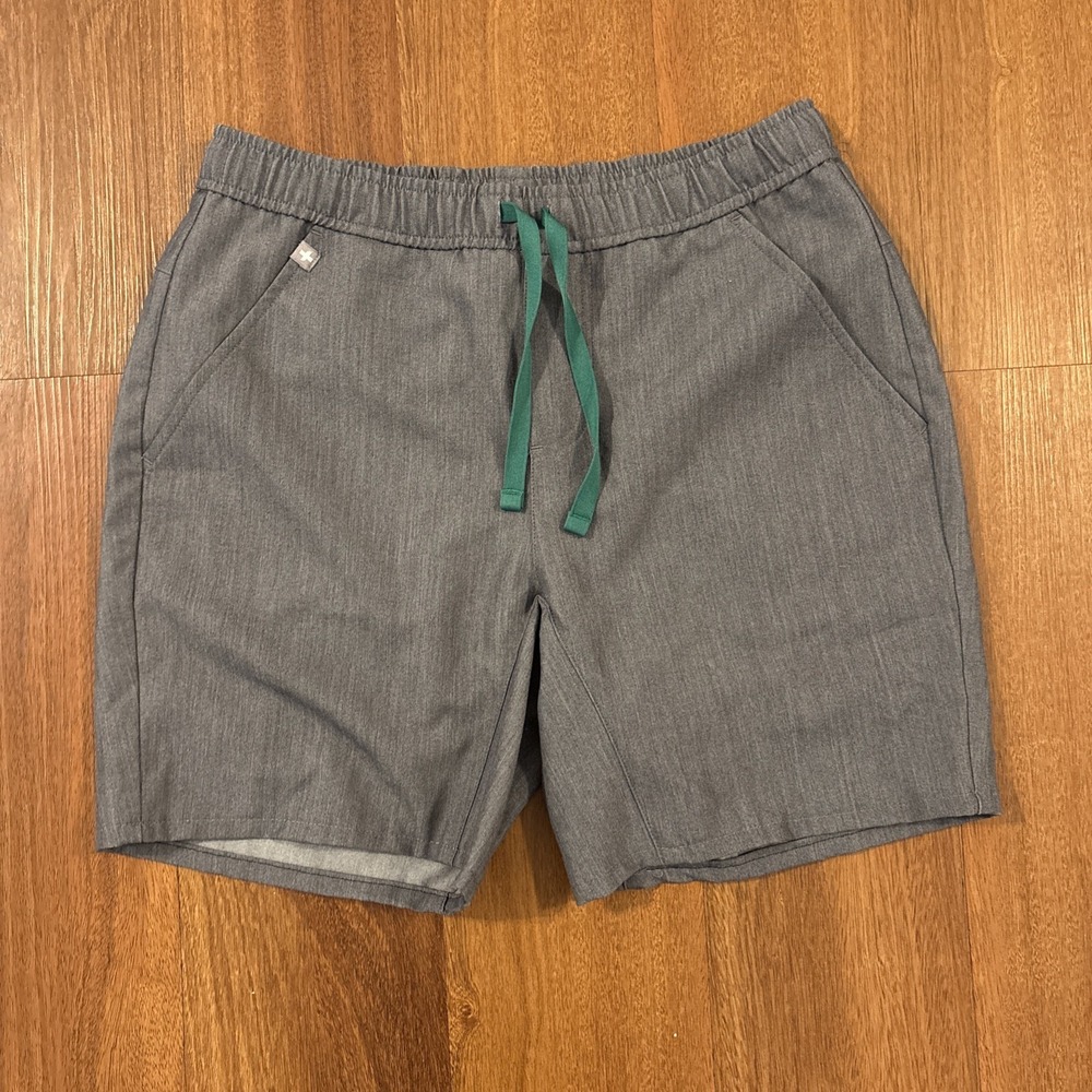 FIGS Technical Collection Mens Small Gray Scrub Pants 7" Inseam